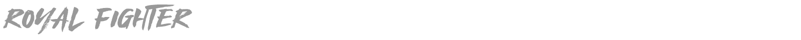 Royal Fighter font preview